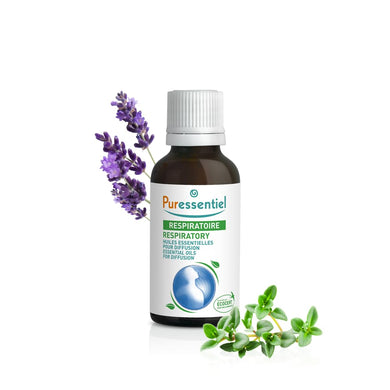 Puressentiel RESP OK Miscela Oli Essenziali per Diffusione, Aiuta a Respirare Meglio, con 18 Oli Essenziali OEBBD, 100% Puri e Naturali, Vegan e Cruelty Free, 30 ml