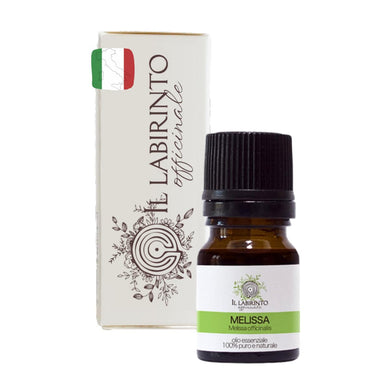 Olio Essenziale Melissa puro alimentare italiana Il Labirinto Officinale - Oli Essenziali Naturali - Olio essenziale per Diffusori e Umidificatori, Aromaterapia, Sonno - 2ml