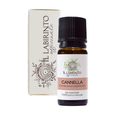 Olio Essenziale Cannella puro alimentare Il Labirinto Officinale - Oli Essenziali Naturali - Olio essenziale per Diffusori e Umidificatori, Aromaterapia, Vegano - 10ml