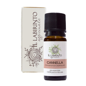 Olio Essenziale Cannella puro alimentare Il Labirinto Officinale - Oli Essenziali Naturali - Olio essenziale per Diffusori e Umidificatori, Aromaterapia, Vegano - 10ml