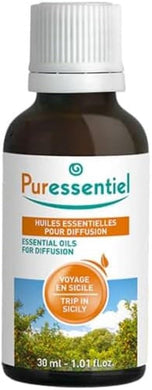 Puressentiel - Miscela Viaggio in Sicilia per diffusione - 100% puro e naturale - Con note dolci e fruttate - 30 ml