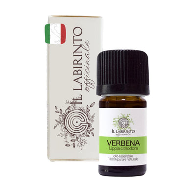Olio Essenziale Verbena puro alimentare italiana Il Labirinto Officinale - Oli Essenziali Naturali - Olio essenziale per Diffusori e Umidificatori, Aromaterapia - Vegan - 5ml