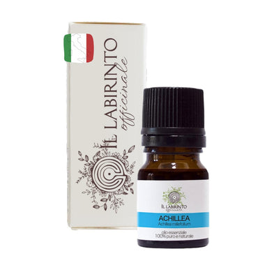 Olio Essenziale Achillea puro alimentare italiana Il Labirinto Officinale - Oli Essenziali Naturali - Olio essenziale per Diffusori e Umidificatori, Aromaterapia - 2ml