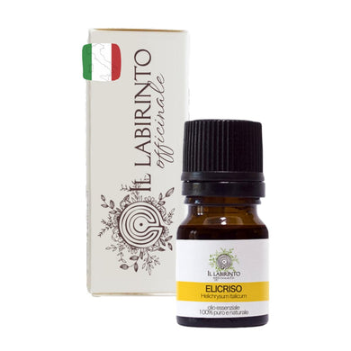 Olio Essenziale Elicriso puro alimentare Italiano Il Labirinto Officinale - Oli Essenziali Naturali - Olio essenziale per Diffusori e Umidificatori, Aromaterapia - 2ml