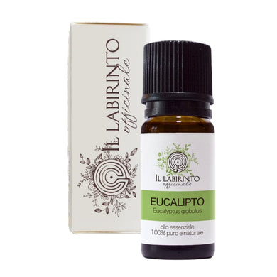 Olio Essenziale Eucalipto puro alimentare Il Labirinto Officinale - Oli Essenziali Naturali - Olio essenziale per Diffusori e Umidificatori, Aromaterapia, Vegan - 10ml