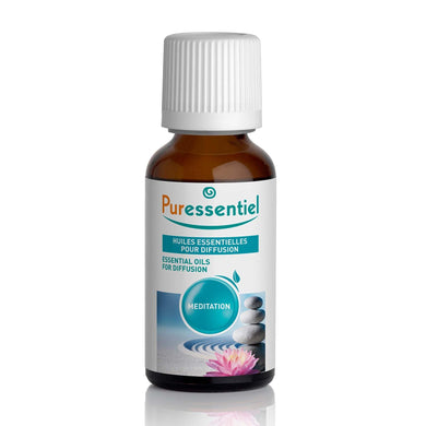 Puressentiel - Meditation - Miscela di Oli Essenziali Per Diffusione - con 4 Oli Essenziali - 100% Puri e Naturali - Per Liberarsi Dalle Ansie Quotidiane - Vegan e Cruelty Free - 30 ml, 1