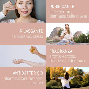 Olio Essenziale Patchouli puro Il Labirinto Officinale - Alimentare, Oli Essenziali Naturali - Olio essenziale per Diffusori e Umidificatori, Aromaterapia - Vegan - 5ml