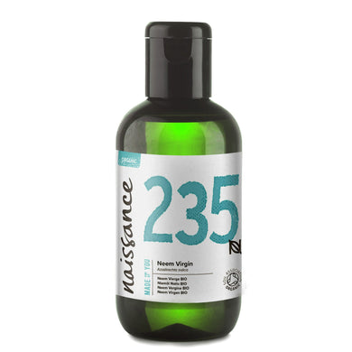 Naissance Olio di Neem Biologico (No. 235) - 100ml - Puro, Naturale, Pressato a Freddo - per Corpo, Capelli, Cicatrice, Cani e Piante