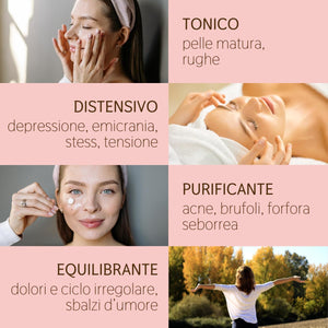 Olio Essenziale Salvia Sclarea puro alimentare Italiana Il Labirinto Officinale - Oli Essenziali Naturali - Olio essenziale per Diffusori e Umidificatori, Aromaterapia - Vegan - 5ml