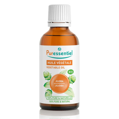 Puressentiel Olio Vegetale di Jojoba Bio, Azione Equilibrante, Idratante e Rigenerante, Per Pelli Miste e Grasse, 50 Ml