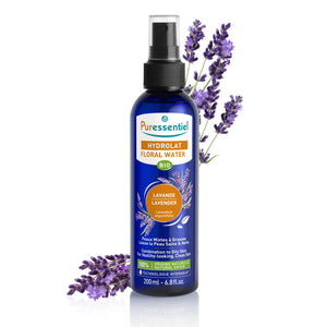 Puressentiel, Idrolato di Lavanda Bio, 100% di Origine Naturale, Acqua Floreale, Per Pelli Miste o Grasse, Lascia la Pelle Sana e Pulita, Con Innovativa Tecnologia Hydraqua, 200 ml