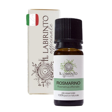 Olio Essenziale Rosmarino puro alimentare italiano Il Labirinto Officinale - Oli Essenziali Naturali - Olio essenziale per Diffusori e Umidificatori, Aromaterapia - 10ml