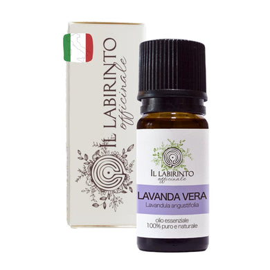 Olio Essenziale Lavanda puro Alimentare Italiana Il Labirinto Officinale - Oli Essenziali Naturali - Olio essenziale per Diffusori e Umidificatori, Aromaterapia - 10ml