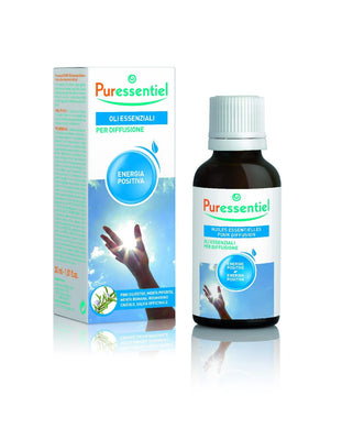 Puressentiel - Energia Positiva - Miscela Oli Essenziali per Diffusione - Per l'armonia di Corpo e Mente - con 5 Oli Essenziali OEBBD - 100% Puri e Naturali - Vegan e Cruelty Free - 30 ml