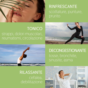 Olio Essenziale Eucalipto puro alimentare Il Labirinto Officinale - Oli Essenziali Naturali - Olio essenziale per Diffusori e Umidificatori, Aromaterapia, Vegan - 10ml