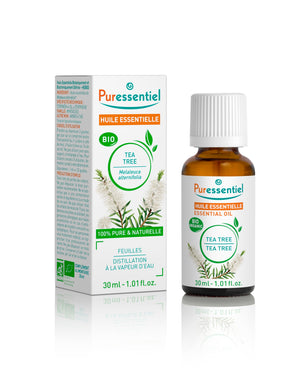 Puressentiel Olio Essenziale di Tea Tree, 100% Puro e Naturale, Oebbd, Olio Essenziale Botanicamente e Biochimicamente Definito, Da Agricoltura Biologica, Vegan e Cruelty Free, 30 ml