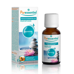 Puressentiel - Meditation - Miscela di Oli Essenziali Per Diffusione - con 4 Oli Essenziali - 100% Puri e Naturali - Per Liberarsi Dalle Ansie Quotidiane - Vegan e Cruelty Free - 30 ml, 1