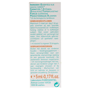 Puressentiel Olio Essenziale Alloro Nobile Bio, color Blu, 5 ml