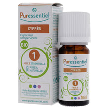 Load image into Gallery viewer, Puressentiel - Olio Essenziale di Cipresso - 100% Puro e Naturale - OEBBD (Olio Essenziale Botanicamente e Biochimicamente Definito) - Da Agricoltura Biologica - Vegan e Cruelty Free - 10 ml