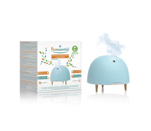 Puressentiel, Diffusore Umidificatore ad Ultrasuoni Spoutnik, Per Oli Essenziali, Fino a 14 Ore di Diffusione, Pratico e Silenzioso, Con Materiali Ecologici