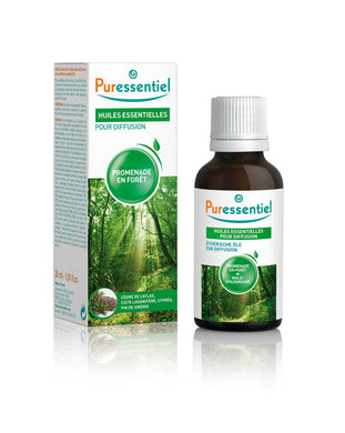 Puressentiel - Passeggiata nella Foresta - Miscela Oli Essenziali per Diffusione - con 4 Oli Essenziali - 100% Puri e Naturali - Dal profumo rinfrescante - Vegan e Cruelty Free - 30 ml